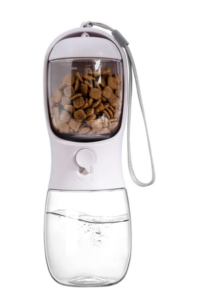 Portable Dog Water Bottle with Drinking Tray