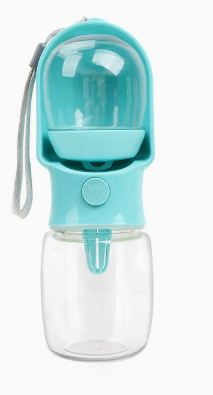 Portable Dog Water Bottle with Drinking Tray